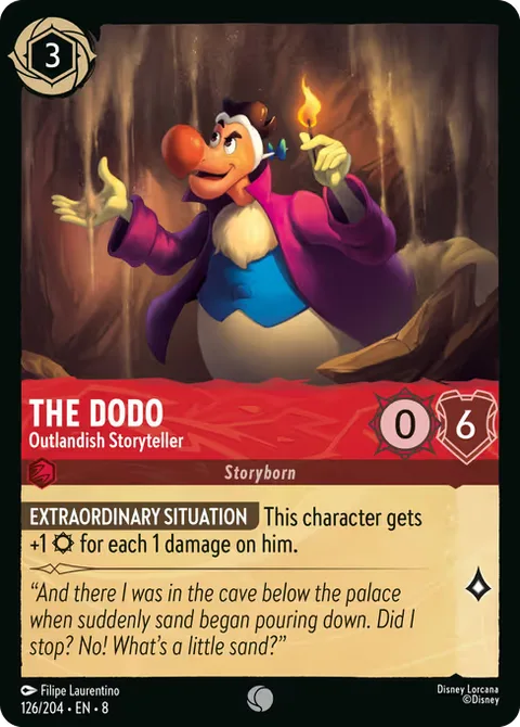 The Dodo — Outlandish Storyteller, carte 126 de Reign of Jafar
