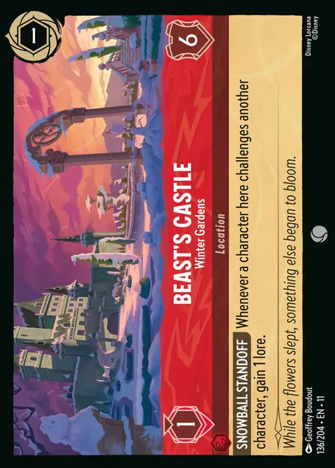 Beast's Castle — Winter Gardens, card 136 from Winterspell