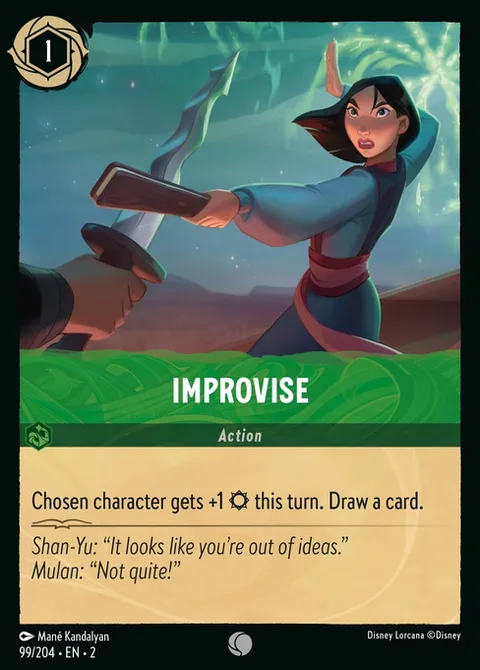 Improvise, card 99 from Rise of the Floodborn