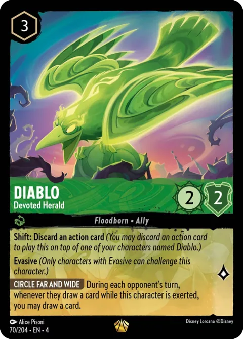 Diablo — Devoted Herald, card 70 from Ursula's Return
