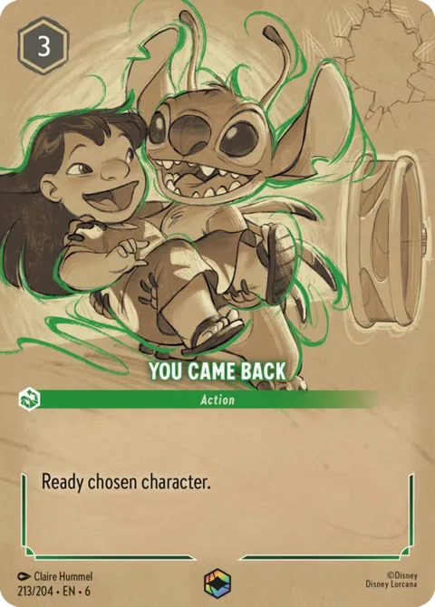 You Came Back, card 213 from Azurite Sea