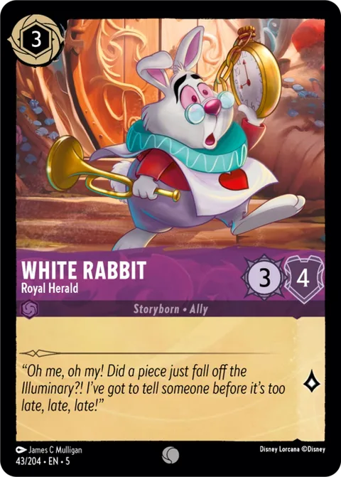 White Rabbit — Royal Herald, card 43 from Shimmering Skies