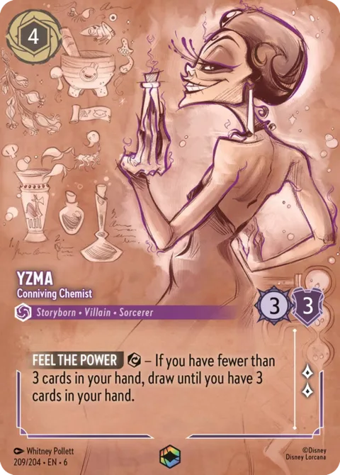 Yzma — Conniving Chemist, card 209 from Azurite Sea