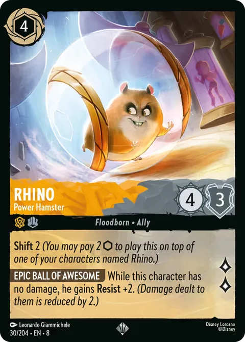 Rhino — Power Hamster, card 30 from Reign of Jafar