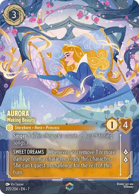 Aurora — Waking Beauty, carte 205 de Archazia's Island