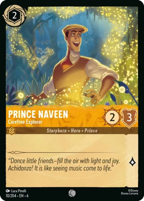 Prince Naveen — Carefree Explorer, carte 10 de Azurite Sea