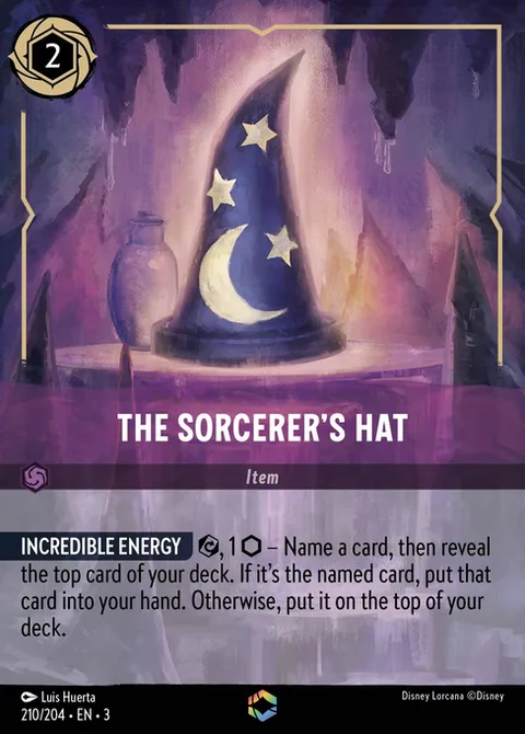 The Sorcerer's Hat, card 210 from Into the Inklands