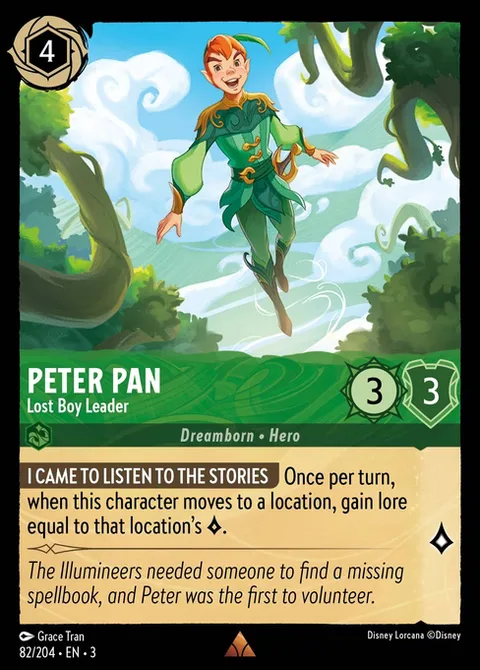 Peter Pan — Lost Boy Leader, card 82 from Into the Inklands