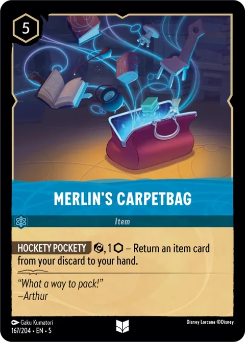 Merlin's Carpetbag, card 167 from Shimmering Skies