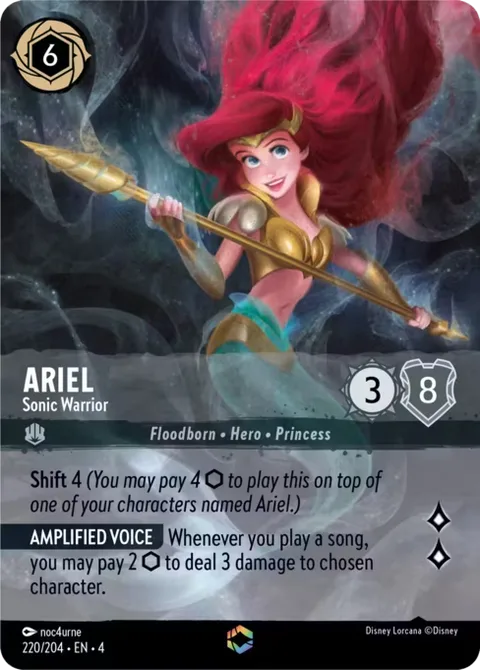 Ariel — Sonic Warrior, card 220 from Ursula's Return
