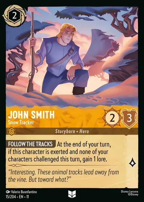John Smith — Snow Tracker, carte 15 de Winterspell