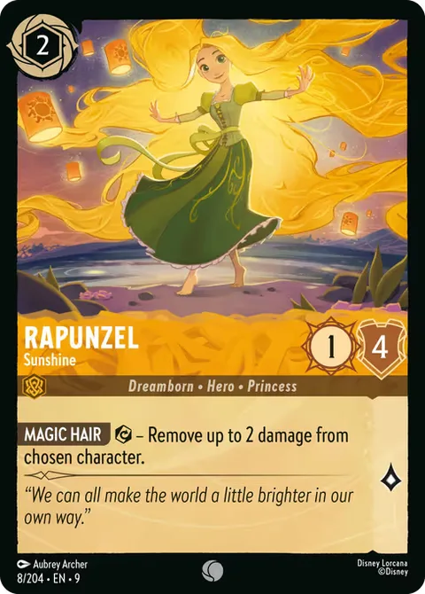 Rapunzel — Sunshine, carte 8 de Fabled