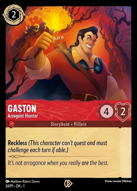 Gaston — Arrogant Hunter, carte 24 de Promo Set 1