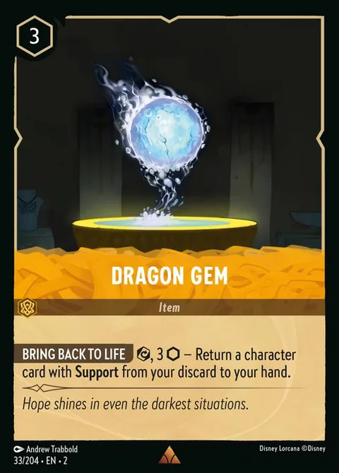 Dragon Gem, card 33 from Rise of the Floodborn