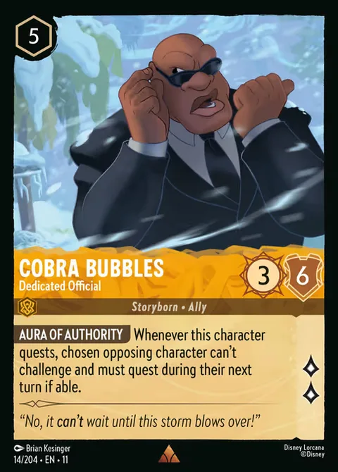 Cobra Bubbles — Dedicated Official, carte 14 de Winterspell