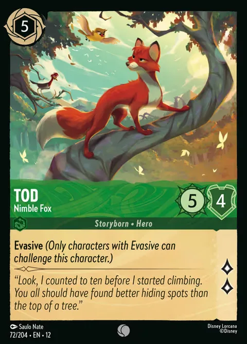 Tod — Nimble Fox, card 72 from Wilds Unknown