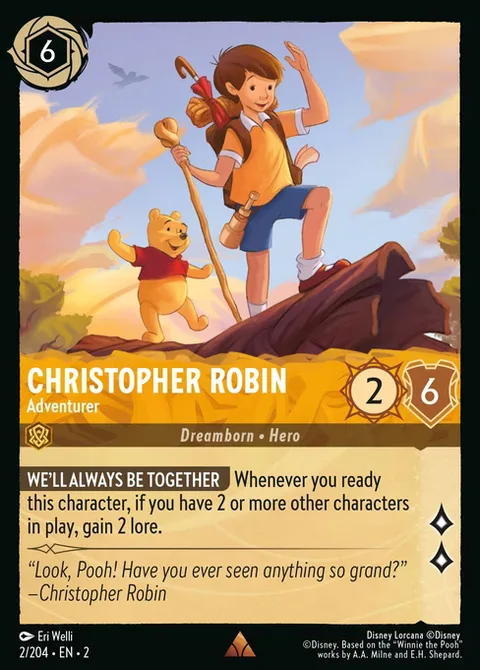 Christopher Robin — Adventurer, card 2 from Rise of the Floodborn