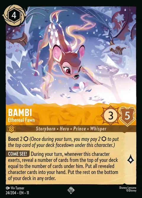 Bambi — Ethereal Fawn, card 24 from Winterspell