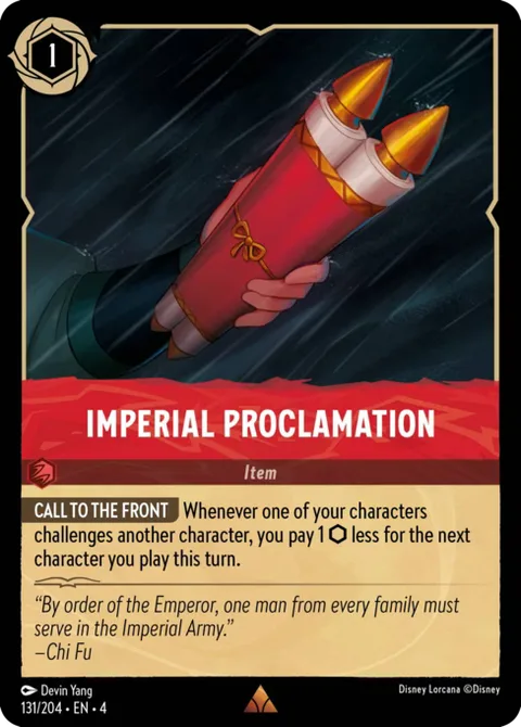 Imperial Proclamation, card 131 from Ursula's Return