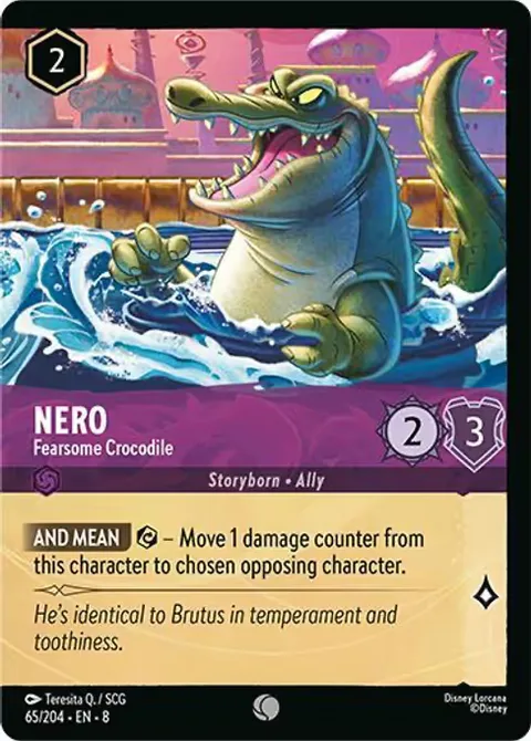 Nero — Fearsome Crocodile, card 65f from Reign of Jafar
