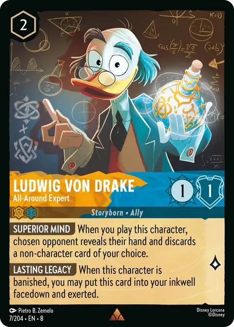 Ludwig Von Drake — All-Around Expert, card 7 from Reign of Jafar