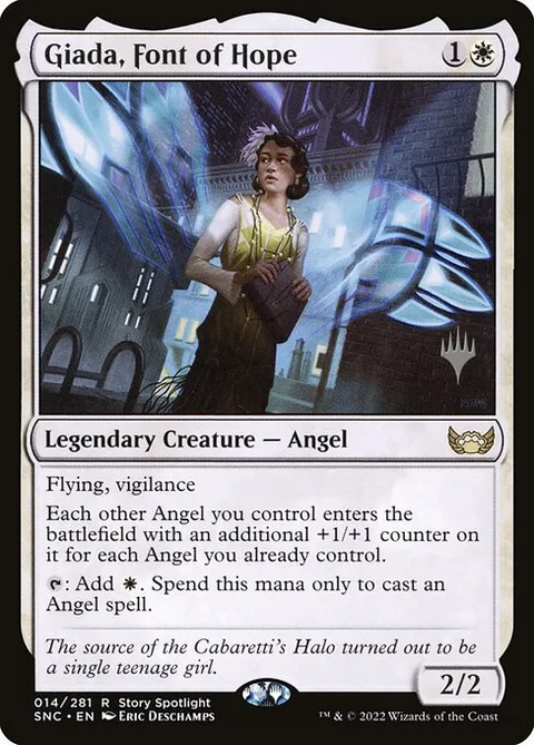 Giada, Font of Hope, card 14p from Streets of New Capenna Promos