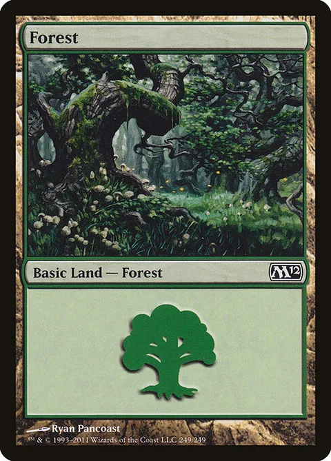 Forest, card 249 from Magic 2012