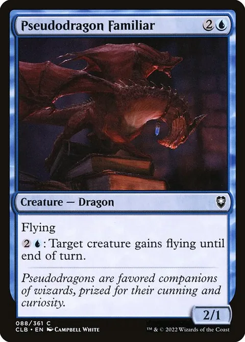 Pseudodragon Familiar, card 88 from Commander Legends: Battle for Baldur's Gate