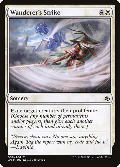 Wanderer's Strike, card 38 from War of the Spark