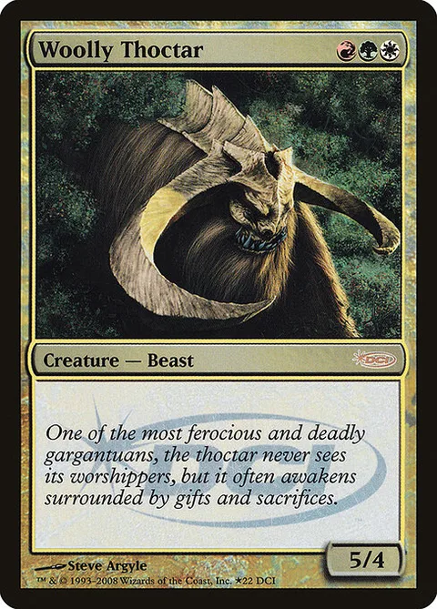 Woolly Thoctar, card 22 from DCI Promos