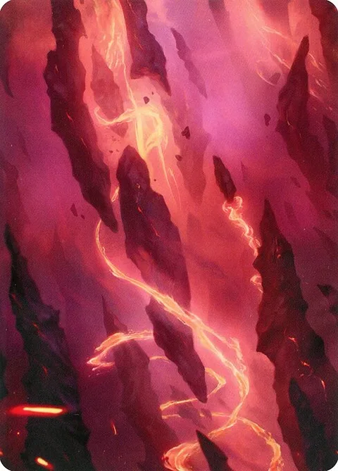 Mountain // Mountain, card 16 from Zendikar Rising Art Series