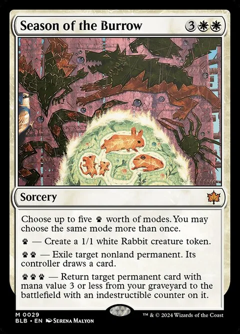 Season of the Burrow, card 29 from Bloomburrow