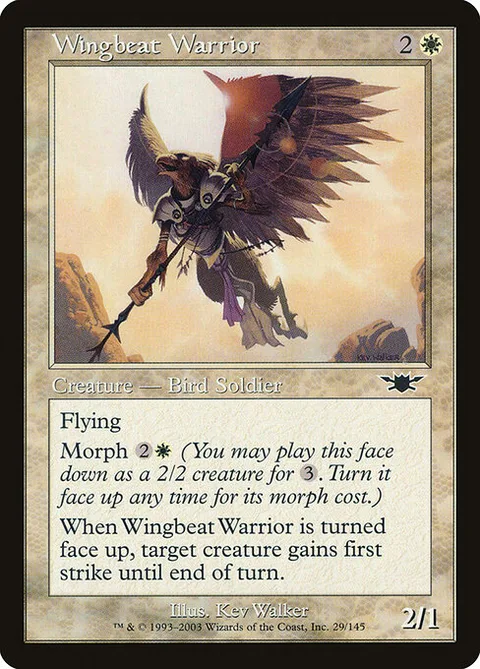 Wingbeat Warrior, card 29 from Legions