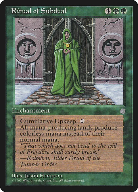 Ritual of Subdual, card 261 from Ice Age