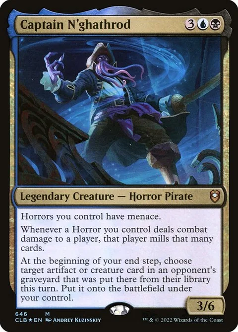 Captain N'ghathrod, carte 646 de Commander Legends: Battle for Baldur's Gate