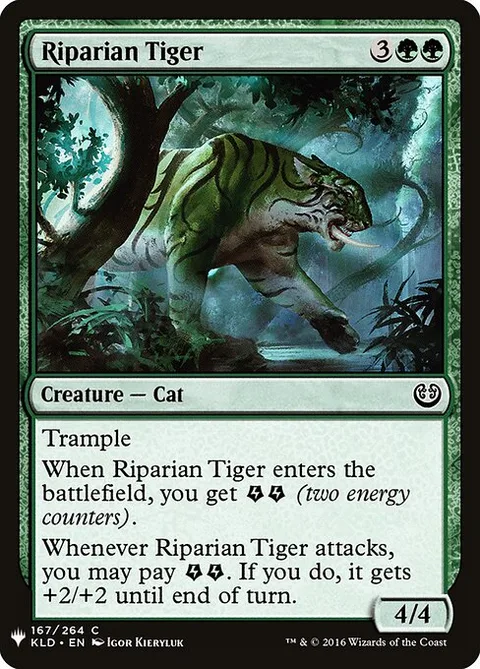Riparian Tiger, card KLD-167 from The List