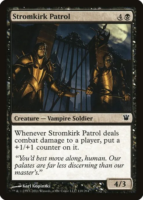Stromkirk Patrol, card 118 from Innistrad