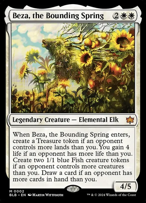 Beza, the Bounding Spring, card 2 from Bloomburrow