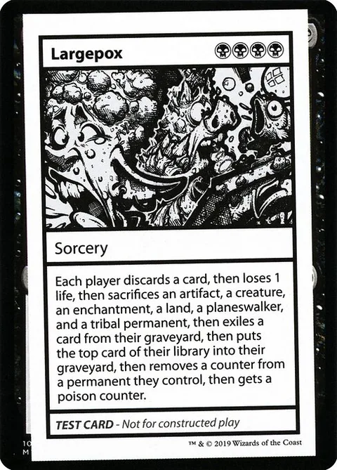 Largepox, carte 44 de Mystery Booster Playtest Cards 2021