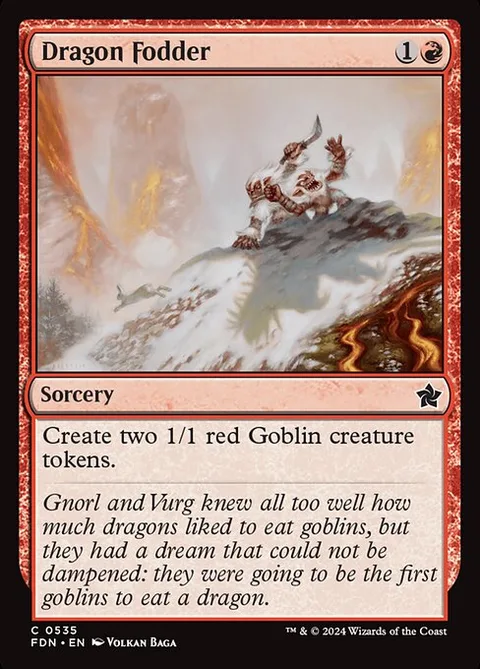 Dragon Fodder, card 535 from Foundations