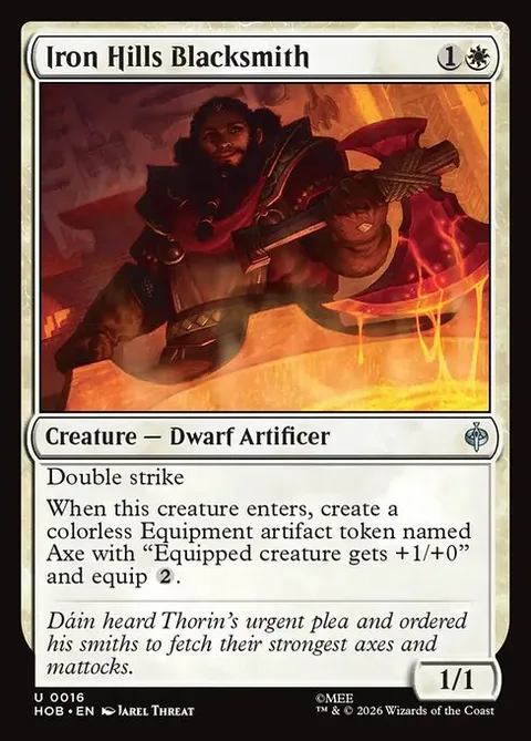Iron Hills Blacksmith, card 16 from The Hobbit