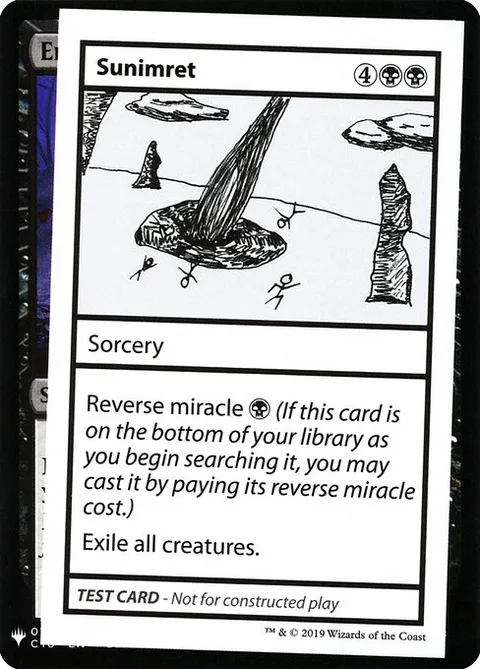 Sunimret, carte 47 de Mystery Booster Playtest Cards 2019