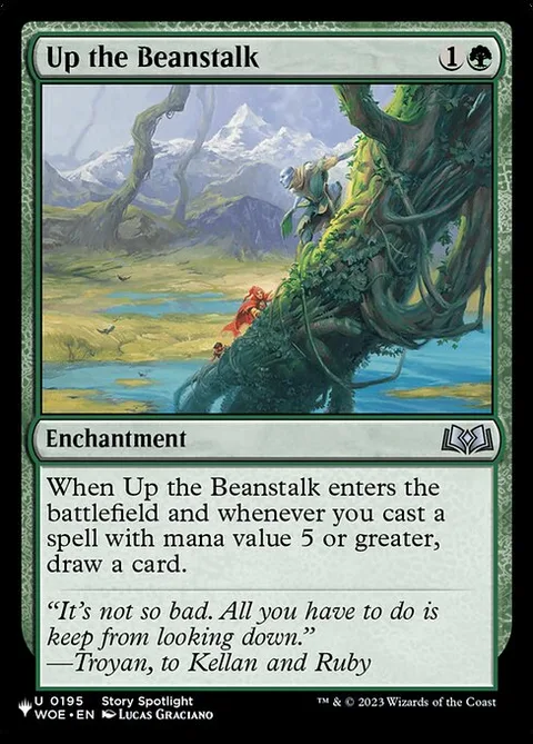 Up the Beanstalk, card WOE-195 from The List