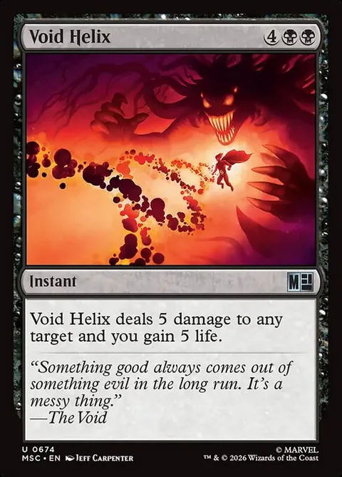 Void Helix, card 674 from Marvel Super Heroes Commander