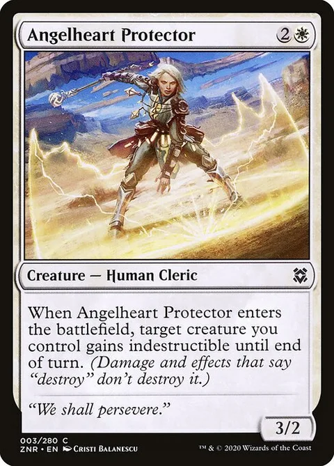 Angelheart Protector, card 3 from Zendikar Rising