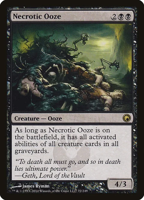 Necrotic Ooze, carte 72 de Scars of Mirrodin