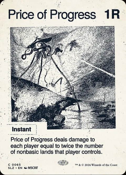 Price of Progress, card 65 from The Zeta Set