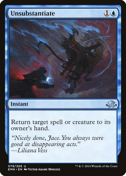 Unsubstantiate, carte 79 de Eldritch Moon