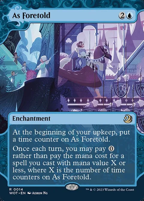 As Foretold, card 14 from Wilds of Eldraine: Enchanting Tales