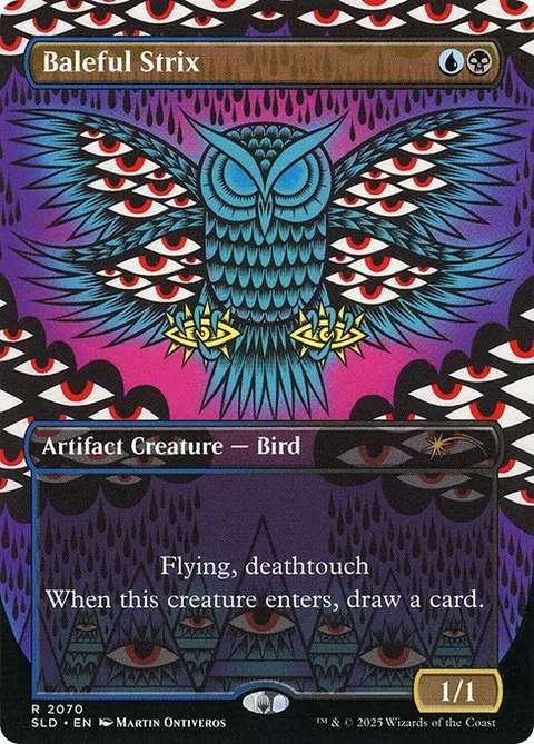 Baleful Strix, card 2070 from Secret Lair Drop